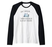 Snarky Sarcastic Cat: Reveling in All of Life's Pleasures Raglan Baseball Tee