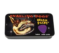 Snarling Dog D'Andrea Brain Nylon Guitar Picks 12 Pack with Tin Box (Purple, 0.60mm)