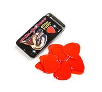 D'Andrea Snarling Dogs Brain Plectrum .73mm, 12 Pack, Red Nylon Guitar Picks