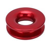 Snatch Recovery Ring, Akozon Recovery Ring for Soft Shackle 41000lbs Breaking Strength Winch Towing Winch Snatch Blocks for 7/16in 1/2in Soft Shackle with 3/16in 1/4in 3/8in Ropes(Red)