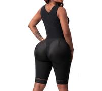 Snatched Body - Women's Stage 1 Faja Colombianas with Bra Shapewear BBL Post Surgery Compression Garment Butt Lifting, Black, Large
