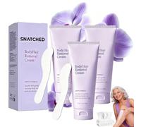 Snatched Hair Removal Cream, a Hair Removal Solution Made for Woman Aged 65+, No Grip Strength Needed, Works Sitting Down, Works on All Hairs (3PC)