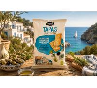 SNATTS Tapas Olive & Rosemary Oven Baked Spanish Snacks - No Palm Oil - Full Case 8 x 110g
