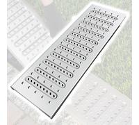 Snaweo Stainless Steel Manhole Cover, Sewage Basin Cover, Outdoor Sewer Drainage Grates, Outdoor Channel Drain Grate Removable Drain Cover For Outdoor, Pool, Garage, Yard Fence(60x20x2cm)