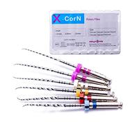 SNAWOP Dental Endo Files 6PCS X-Corn Endodontic Niti Rotary Files 25MM for Root Canal Treatment