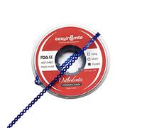 SNAWOP Dental Orthodontic Power Chain Multicolor Spool Elastic Rubber Bands for Teeth Braces (Closed, Dark Blue)