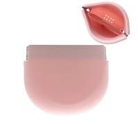SNAWOP Retainer Case with Vent Holes Slim Silicone Cute Retainer Holder Portable Thin Braces Case Compatible with Invisalign Travel Denture Night Mouth Guard Aligner Box (Pink)