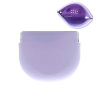 SNAWOP Retainer Case with Vent Holes Slim Silicone Cute Retainer Holder Portable Thin Braces Case Compatible with Invisalign Travel Denture Night Mouth Guard Aligner Box (Purple)
