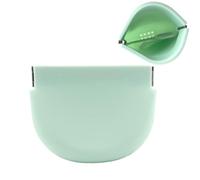 SNAWOP Retainer Case with Vent Holes Slim Silicone Cute Retainer Holder Portable Thin Braces Case Compatible with Invisalign Travel Denture Night Mouth Guard Aligner Box (Green)