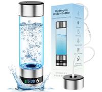 snawowo Hydrogen Water Bottle with LED Display, Stainless Steel, 460ml Capacity, Digital Timer, SPE/PEM Electrolysis Technology, Wellness Enhancement for Fitness and Daily Hydration