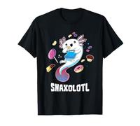 Snaxolotl T-Shirt Funny Kawaii Axolotl Shirt Food Lover Gift T-Shirt