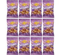 Snaxs Roasted Salted Mixed Nuts 12 x 40g - Almonds, Brazil, Cashews, Peanuts & Hazelnuts - Healthy Kosher Snack with Fibre, Protein & Minerals - Ideal for Snacking