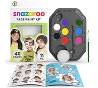 Snazaroo 1180136 8 Colors Water Based Face and Body Makeup Set with Sponge, Brush and Instructions - Rainbow