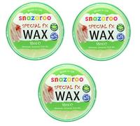 Snazaroo 3 X Special FX Wax Make Up Effects For Halloween 18ml