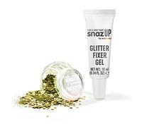 Snazaroo Bio Glitter Kit, Face and Body Paint, Biodegradable Gliter, Gold Colour 5g + Fixer