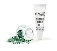 Snazaroo Bio Glitter Kit, Face and Body Paint, Biodegradable Gliter, Green Colour 5g + Fixer