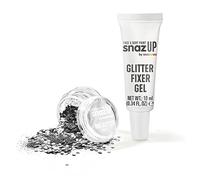 Snazaroo Bio Glitter Kit, Face and Body Paint, Biodegradable Gliter, Silver Colour 5g + Fixer