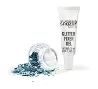 Snazaroo Bio Glitter Kit, Face and Body Paint, Biodegradable Gliter, Sky Blue Colour 5g + Fixer
