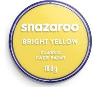 Snazaroo Classic Face and Body Paint 18 ml Professional Water Based, Single Cake Makeup Supplies for Adults, Kids (Classic Bright Yellow)