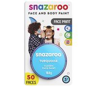 Snazaroo Classic Face and Body Paint for Kids and Adults, Blister Turquoise Col