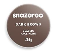 Snazaroo Classic Face and Body Paint for Kids and Adults, Dark Brown Colour, Water Based, Easily Washable, Non-Toxic, Makeup, Body Painting for Parties, for Ages 3+