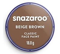 Snazaroo Classic Face and Body Paint for Kids and Adults, Beige Brown Colour, Water Based, Easily Washable, Non-Toxic, Makeup, Body Painting for Parties, for Ages 3+
