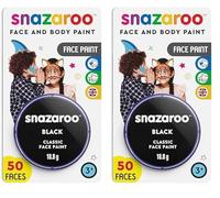 Snazaroo Classic Face and Body Paint for Kids and Adults, Bright Green Colour, Water Based, Easily Washable, Non-Toxic, Makeup, Body Painting for Parties, for Ages 3+ (Pack of 2)