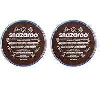 Snazaroo Classic Face and Body Paint for Kids and Adults, Dark Brown Colour, Water Based, Easily Washable, Non-Toxic, Makeup, Body Painting for Parties, for Ages 3+ (Pack of 2)