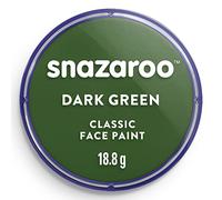 Snazaroo Classic Face and Body Paint for Kids and Adults, Dark Green Colour, Water Based, Easily Washable, Non-Toxic, Makeup, Body Painting for Parties, for Ages 3+