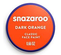 Snazaroo Classic Face and Body Paint for Kids and Adults, Dark Orange Colour, Water Based, Easily Washable, Non-Toxic, Makeup, Body Painting for Parties, for Ages 3+
