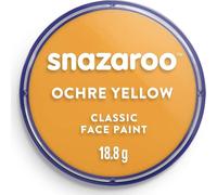 Snazaroo Classic Face and Body Paint for Kids and Adults, Ochre Yellow Colour, Water Based, Easily Washable, Non-Toxic, Makeup, Body Painting for Parties, for Ages 3+