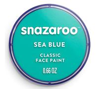 Snazaroo Classic Face and Body Paint for Kids and Adults, Sea Blue Colour, Water Based, Easily Washable, Non-Toxic, Makeup, Body Painting for Parties, for Ages 3+