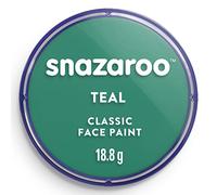 Snazaroo Classic Face and Body Paint for Kids and Adults, Teal Colour, Water Based, Easily Washable, Non-Toxic, Makeup, Body Painting for Parties, for Ages 3+