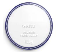 SK INFINITY | Classic Face Paint | Body Paint 18 ml Professional Water Based | Single Cake Makeup Supplies for Adults, Kids ,Halloween (Classic White)