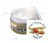 SNAZAROO CLOWN WHITE 50ML FACE PAINT (Professional/Body/Fancy Dress/Make Up)