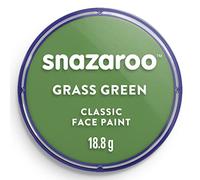 Snazaroo Grass Green Make-Up (18 ml) Pack of 5 - Classic Face Paint, Perfect for Parties, Cosplay, Animals Events, Carnival, Halloween, & More