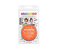 Snazaroo Face and Body Paint Blister Pack, Orange, 18.8g Professional Water Based, Single Cake Makeup Supplies for Adults, Kids and Special FX