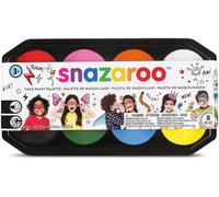 Snazaroo Face Paint 18 ml Palette Kit, 8 colors