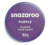 Snazaroo Face Paint 18ml | Classic Water-Based Washable Makeup | Safe Non-Toxic Hypoallergenic for Kids & Adults | Halloween, Cosplay, Skull, Vampire, Zombie, Clown, Festival Colours (Purple)