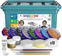Snazaroo Face Painters Kit - 28 Pieces - Fancy Dress Make Up Face Paint