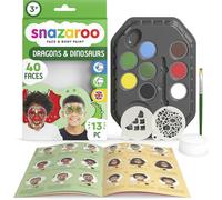 Snazaroo Face Painting Palette Kit -13 Pieces - DRAGONS & DINOSAURS