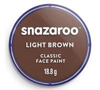 Snazaroo Halloween Classic Face and Body Paint, Light Brown Colour, Water Based, Easily Washable, SFX Makeup