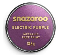 Snazaroo Halloween Metallic Face and Body Paint for Kids and Adults, Electric Blue Colour, Water Based, Easily Washable, Makeup, Body Painting for Parties, for Ages 3+