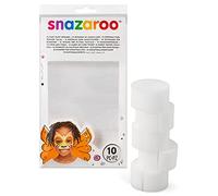 Snazaroo High Density Semi Circle Sponge, 10 Pack White