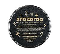 Snazaroo Metallic Face and Body Paint for Kids and Adults, Electric Black Colour, Water Based, Easily Washable, Non-Toxic, Makeup, Body Painting for Parties, for Ages 3+