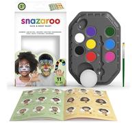 Snazaroo Multicolor Face Paint Kit (1 Pack of 11 Pcs.) 0.56 Fl oz. - Vibrant Colors, Perfect for Kid's Parties, Halloween, Festivals World Cup, & More