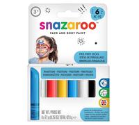 Snazaroo Painting Sticks, Adventure, Pack of 6, Safe and Non-Toxic, Easy to Remove with Soap & Water, ideal for parties and fancy dress occasions, for Ages 3+