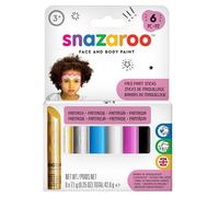 Snazaroo Painting Sticks, Fantasy, Pack of 6, Safe and Non-Toxic, Easy to Remove with Soap & Water, ideal for parties and fancy dress occasions, for Ages 3+
