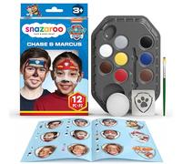 Snazaroo PAW Patrol Face Paint Kit, Chase and Marshall, 12pcs Set
