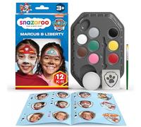 Snazaroo PAW Patrol Face Paint Kit, Marshall and Liberty, 12pcs Set
